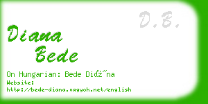 diana bede business card